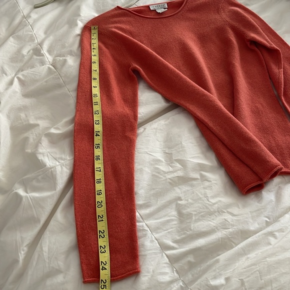 NWOT Tweeds Orange cashmere sweater - Picture 10 of 11